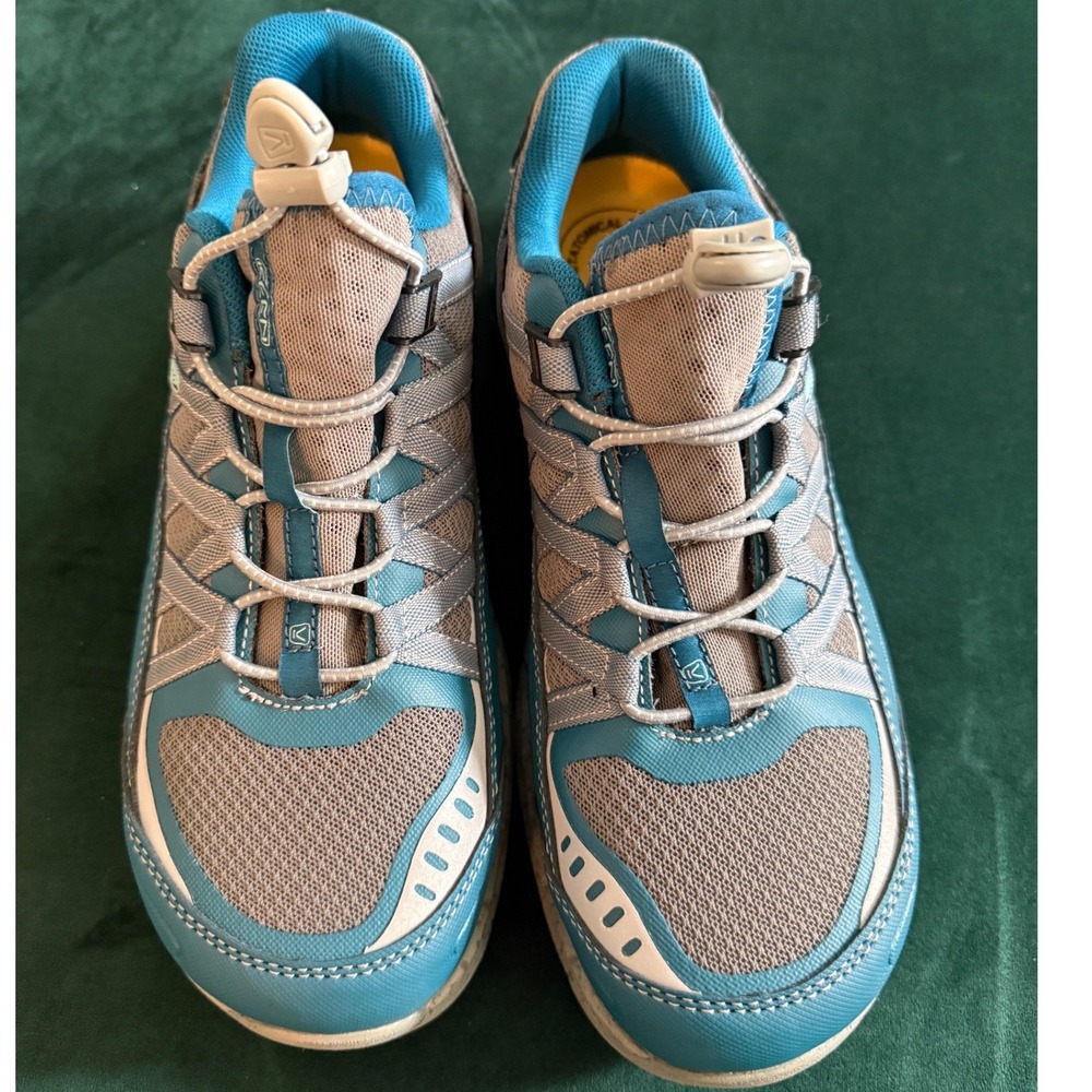 KEEN Utility Womens Asheville ESD Aluminum Toe Work Shoes Blue Gray 1017074